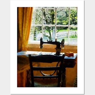 Sewing - Sewing Machine By Window Posters and Art